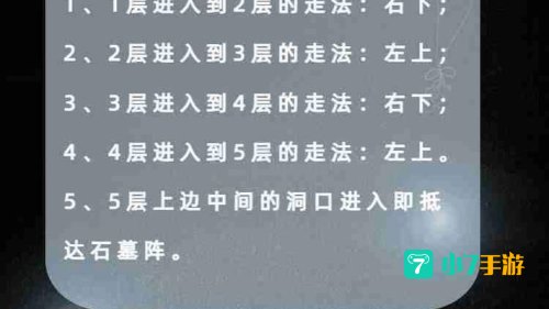 石墓阵怎么走