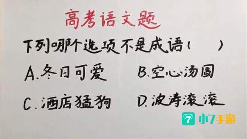 下列选项中哪个是成语
